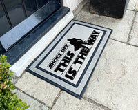 Star Wars The Mandalorian - Shoes Off Outdoor Rug - This Is The