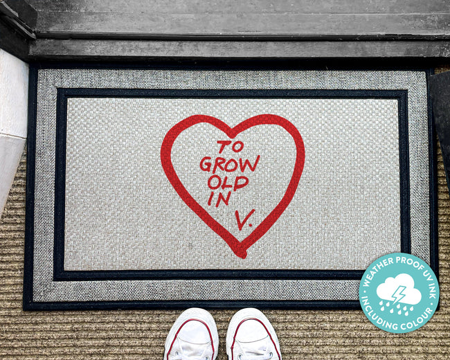 Wandavision Doormat - To Grow Old In - Marvel Outdoor Doormat - Marvel Rug - Wanda And Vision - Marvel Gift - Scarlett Witch -  Outdoor Rug