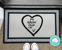 Wandavision Doormat - To Grow Old In - Marvel Outdoor Doormat - Marvel Rug - Wanda And Vision - Marvel Gift - Scarlett Witch -  Outdoor Rug
