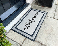 Welcome Disney Doormat - Wedding Gift - Personalized Rug - Outdoor Doormat - Disney Home Decor - Washable Custom Rug - Welcome Door Mat