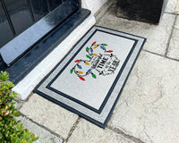 The Most Wonderful Time Of The Year Door Mat - Disney Holiday Rug - Mickey Christmas Light Door mat - Christmas Decor - Washable Custom Rug