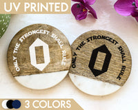 Mandalore Coaster, Death Watch Mandalorian, Star Wars Coaster Set, Starwars Decor, Gifts For Him, Gifts For Her, Wooden Coaster Sets