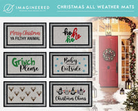 Waterproof Christmas Doormat - Customized Welcome Mat - Gift For Her - Gifts For Him - Xmas Outdoor Rug - Washable Rug - Festive Welcome Mat