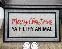 Waterproof Christmas Doormat - Customized Welcome Mat - Gift For Her - Gifts For Him - Xmas Outdoor Rug - Washable Rug - Festive Welcome Mat