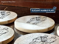 Personalized Coaster Sets, Farmhouse Home Decor, Anniversary Gift, Wedding Favor Gift, Marble Wood Coasters, Bridesmaid Gift